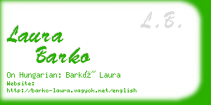laura barko business card